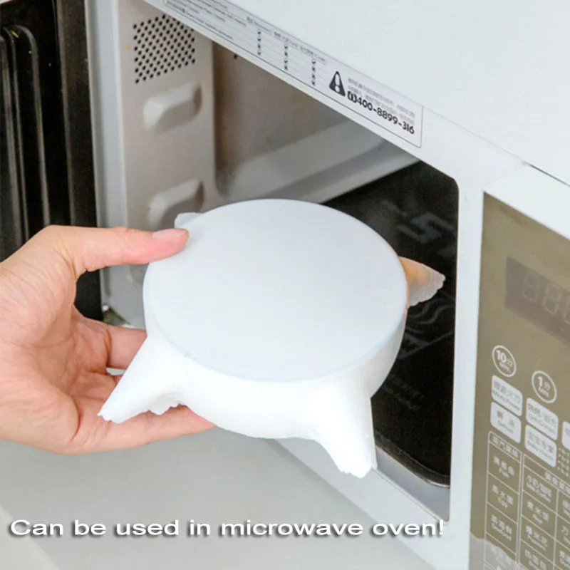 GUANYAO Food Grade Silicone microwave cookware silicone bowl cover High Stretch Seal Vacuum Container Reusable plastic wrap silicone covers bowl cover