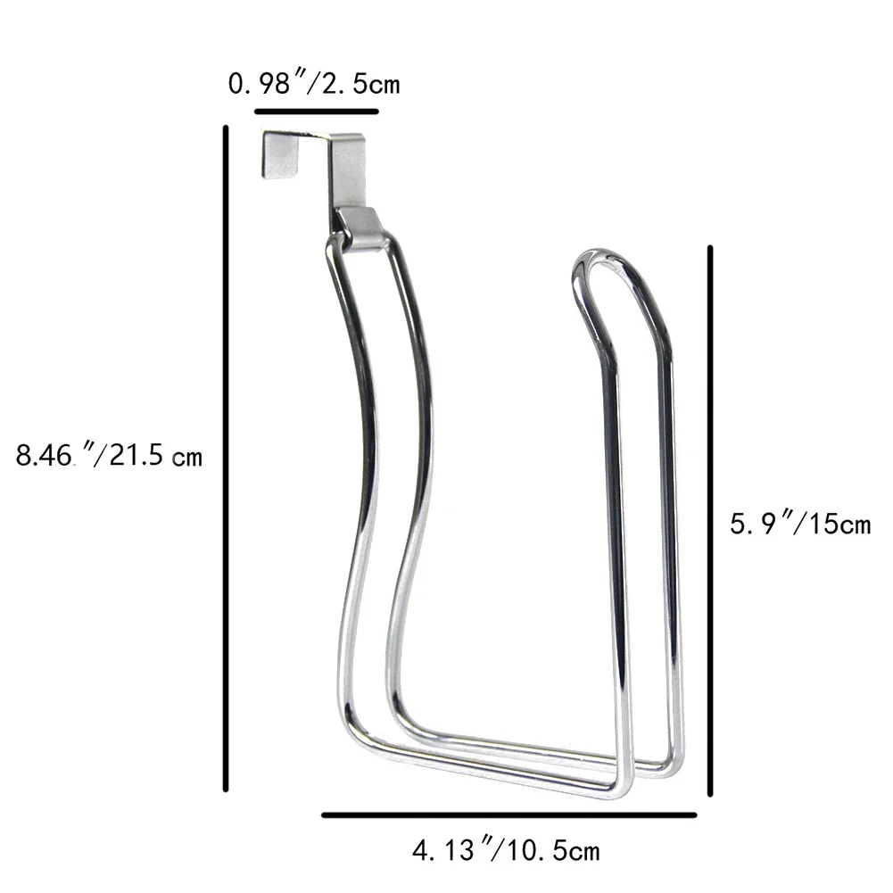 1pc Over The Tank Toilet Paper Holder Hanging Toilet Paper Holder Cabinet Iron Roll