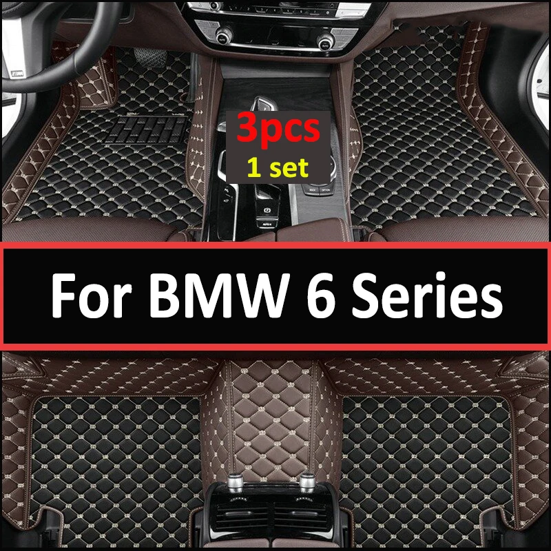 

Car Floor Mats For BMW 6 Series F06 2012~2018 Durable Carpets Protective Pad Mat Luxury Leather Rug Car Accessories 640i 640d