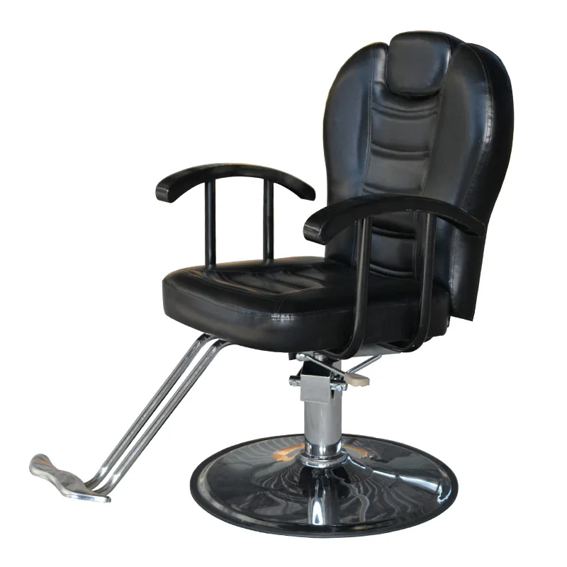 

Hair Salon Swivel Barber Chair Lift Vintage Perm Barber Chair Hair Dyeing Comfort Cadeira De Barbeiro Beauty Furniture KMBC