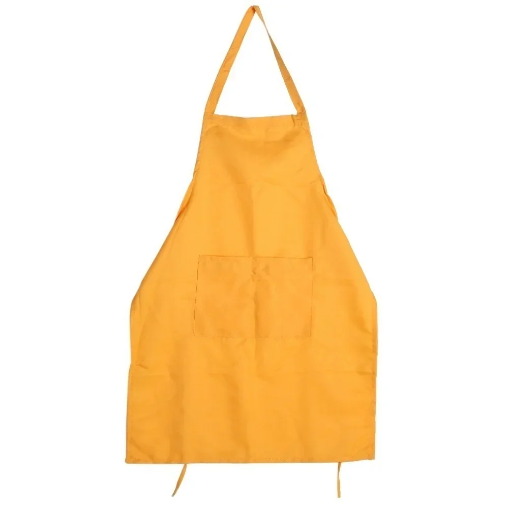 1 Pcs Apron With Pockets Thicken Cotton Polyester Blend Cooking Kitchen Restaurant Apron Kitchen Kitchen Apron Waterproof Apron