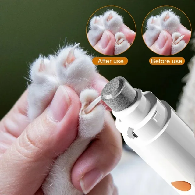 Popular Pet Electric Nail Grinder with Led Light to Illuminate the Blood Line, Suitable for Cats and Dogs, Electric Nail Clipper 3