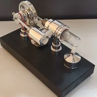 ⁦محرك ستيرلينغ الحركي بتصميم حلقة النجوم مع فولتميتر ومنفذ USB - طقم تعليمي وتجريبي (DIY)  |  Stirling Engine Star Ring Generator with Voltmeter & USB DIY Kit⁩ - الصورة ⁦2⁩