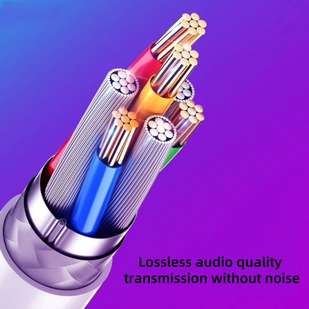 USB Type C to 3.5 MM Jack AUX Cable DAC Type-C Audio Kabel for Car Speaker Headphone Tipo C Auxiliary Adapter About 95cm Cables