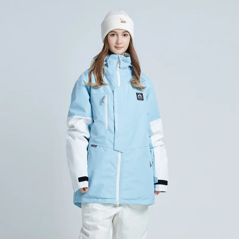 MUTUSNOW Winter Men And Women's Waterproof Ski Jacket Warm Breathable Snowboarding Snow Coats Outdoor Hooded Skiing Top Coat
