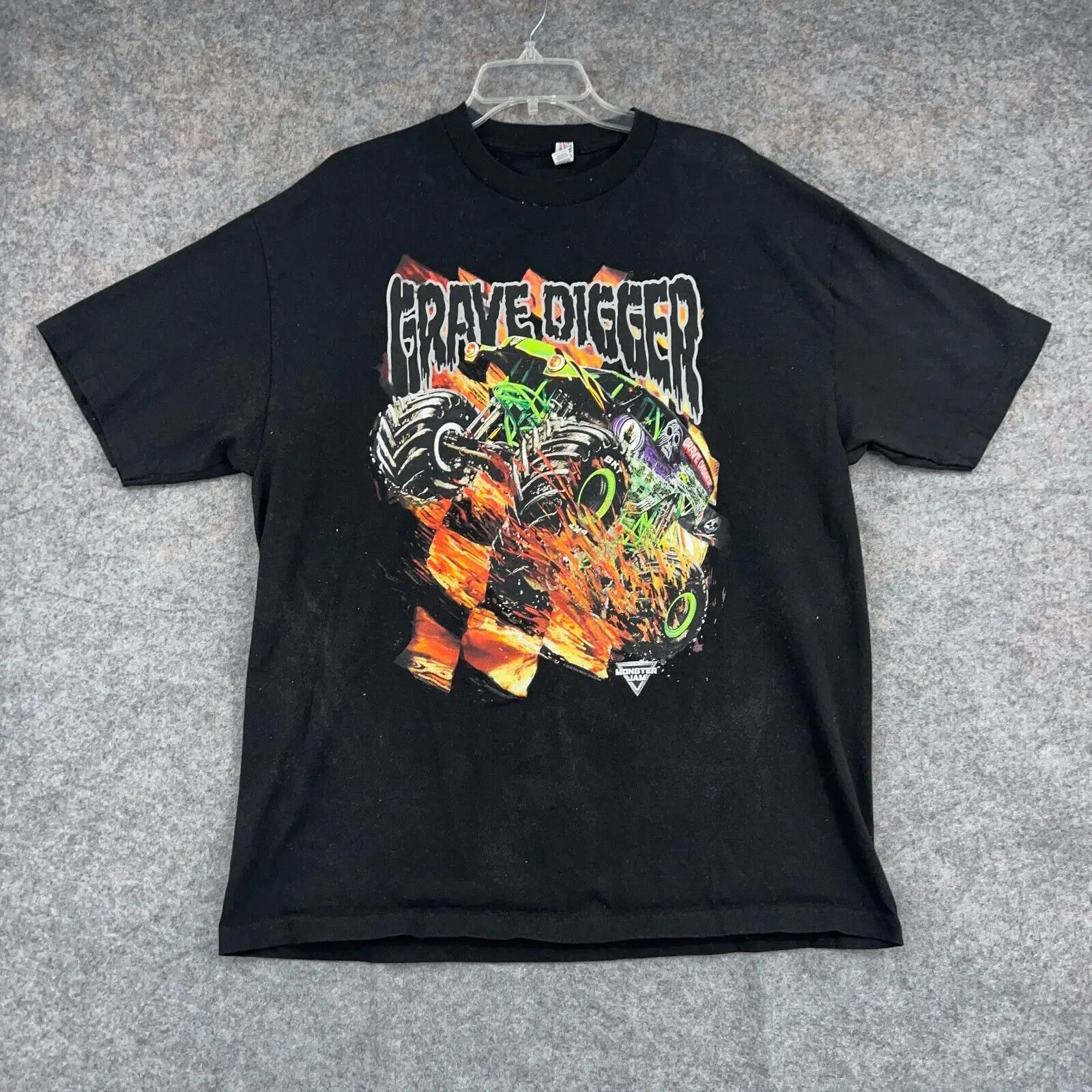 Grave Digger Shirt Uomo Xl Black Monster Truck Racing Monster Jam Girocollo