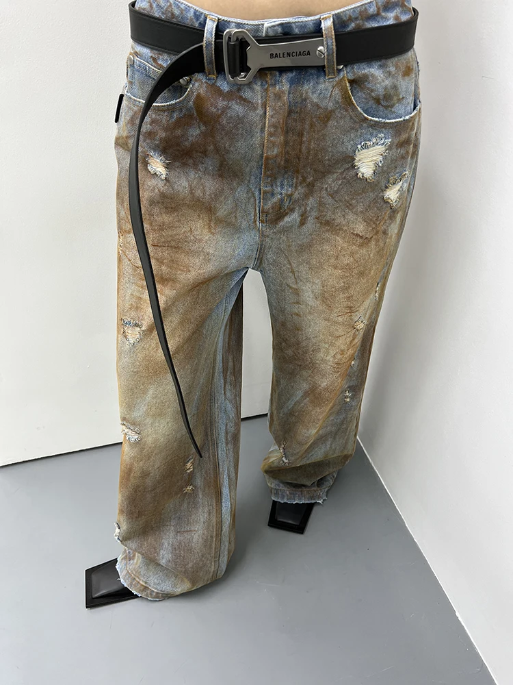 【SATIIIZ】Shaiden Dirty Wash Key Ring Denim Pants Dirty Denim | Graphite – Capsule NYC