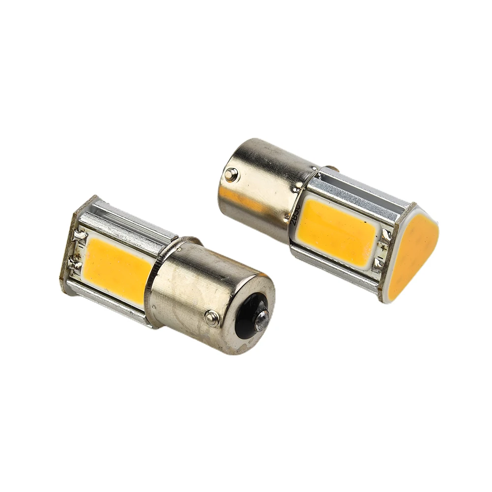 

Super bright Turn Signal Light 12V DC 3500K 4pcs Amber Bulb Car Exterior Parts Replacement 1156 G18 BA15s Useful