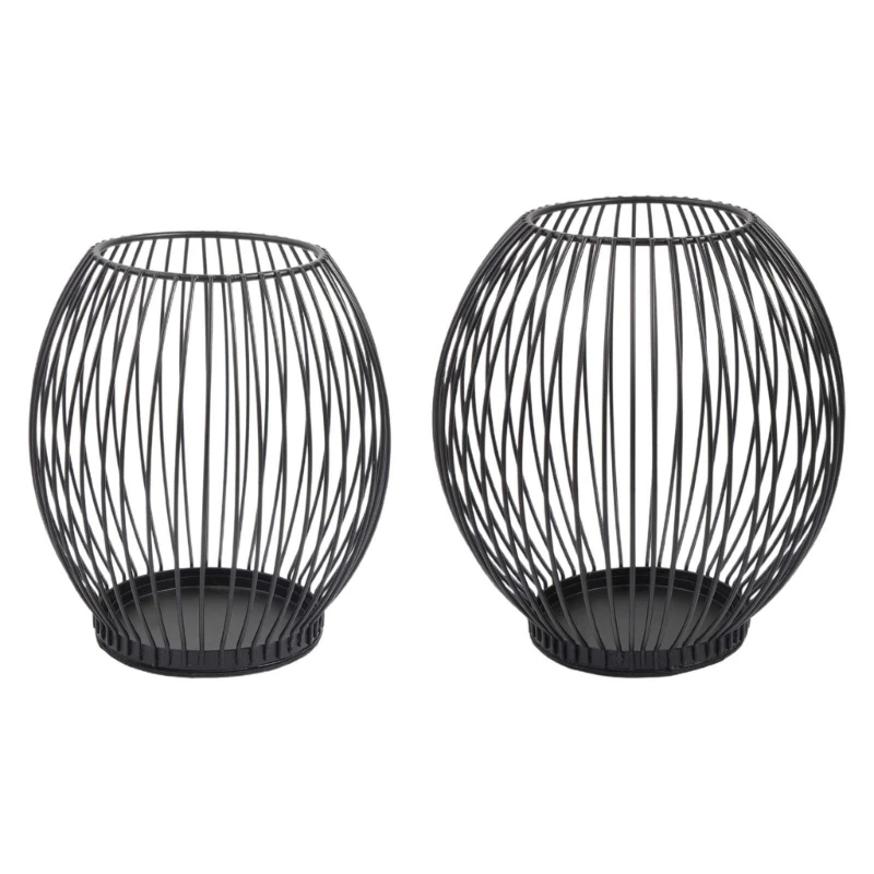

Iron Wire Pen Box Desk Makeup Brush Holder for Bathroom Vanity Office