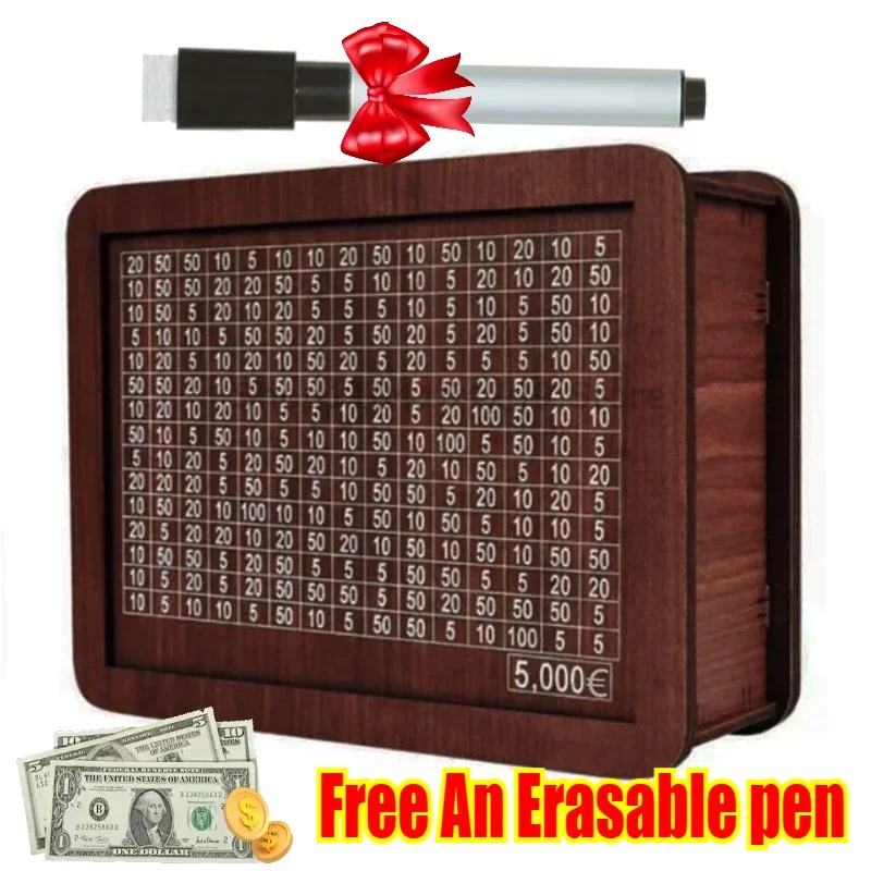 FORIZON Tirelire En Bois, Tirelire Avec Copteur, Tirelire Pour