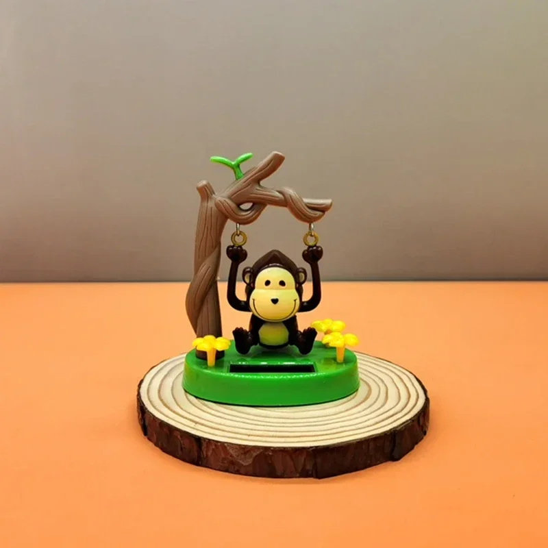 Solar Ornaments Bobblehead Doll Swing Monkey Gift ornament crafts miniature figurines miniature ornament