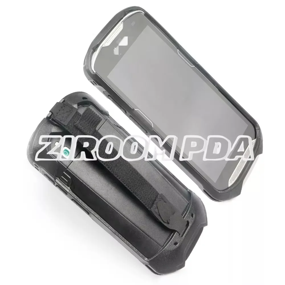 심볼 TC51 TC510K TC56 TC52 TC57(검은색)용 핸드 스트랩 범퍼가 있는 2PCS 외골격 보호 커버