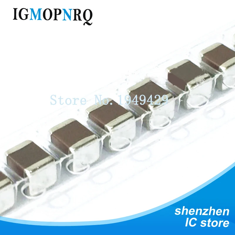 50 szt. Kondensator chipowy 1210 smd 1nF 4,7nf 1uF 2.2uF 10uF 22uF 47uF 100uF 10V 16V 25V 50V 1KV 2KV X5R