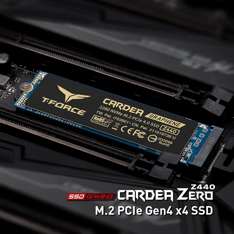 TEAMGROUP Gaming SSD T-Force CARDEA Zero Z440 2TB DRAM SLC Cache