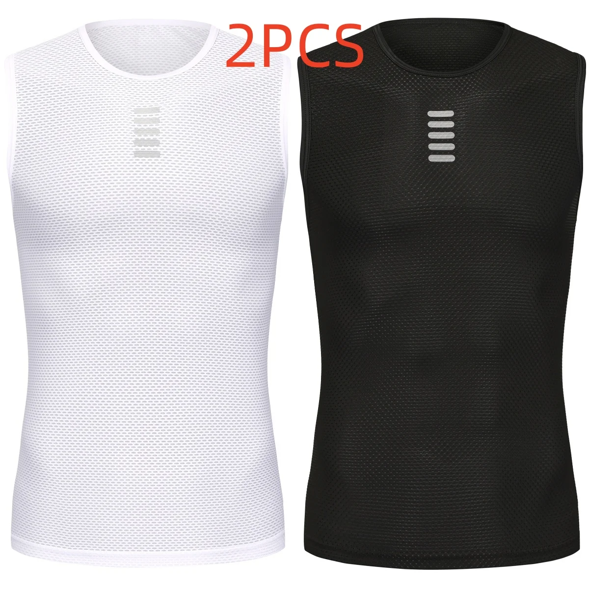 thumbnail image 1 of SASOBK 2024 Camiseta interior de ciclismo sin mangas para ciclismo de montaña, en blanco y negro, camiseta deportiva para bicicleta, camiseta de ciclismo de carreras, 1 of 5