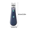 Y1UF Stainless Steel Nail Clippers Straight Nail Clippers Finger Nail and Toenail Cutter for Acrylic Nail Groomings Manicures 6