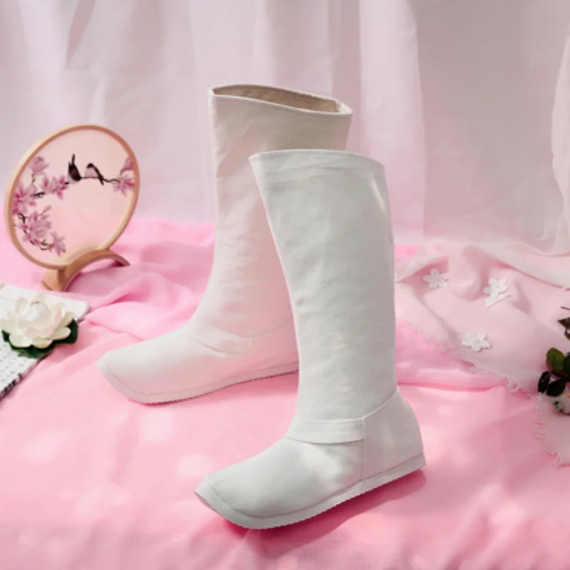 Anime Mo Dao Zu Shi Lan Wangji Wei Wuxian Cosplay Shoes Unisex Chinese Traditional Style Hanfu Retro Cloth Ancient Costume Boots cosplay shoes