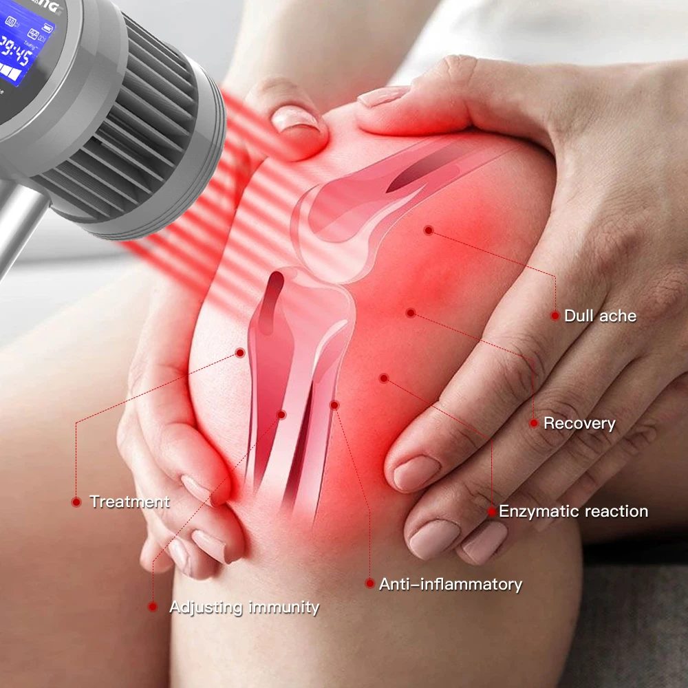

Physiotherapy 808nm Low Level Cold Laser Therapy Device Pain Relief Arthritis Red Blue Yellow Laser LLLT 650nm Medical Laser