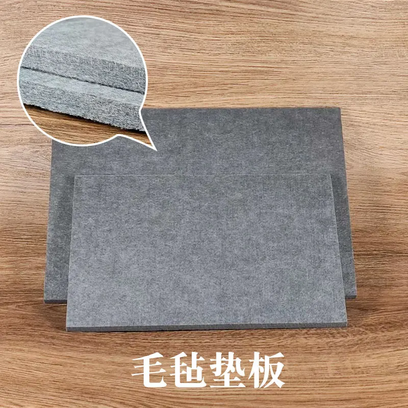 Gray DIY Leather Noise reduction Carving Sound absorbing Insulation Pad Noise Reduction Felt High Density Sound Insulation Pad