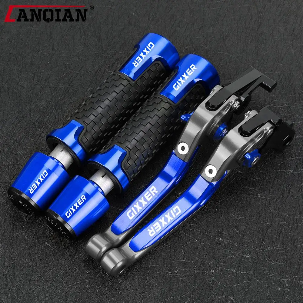 

FOR SUZUKI GIXXER 250 SF 250SF 150 125 2020-2024 Accessories Motorcycle Adjustable Brake Clutch Levers Handlebar Hand Grips ends