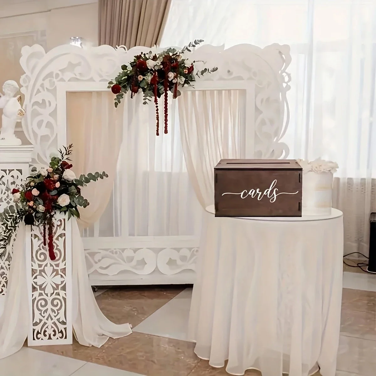 Wedding Wooden Card Box Rural Style Decorations Gifts and Money