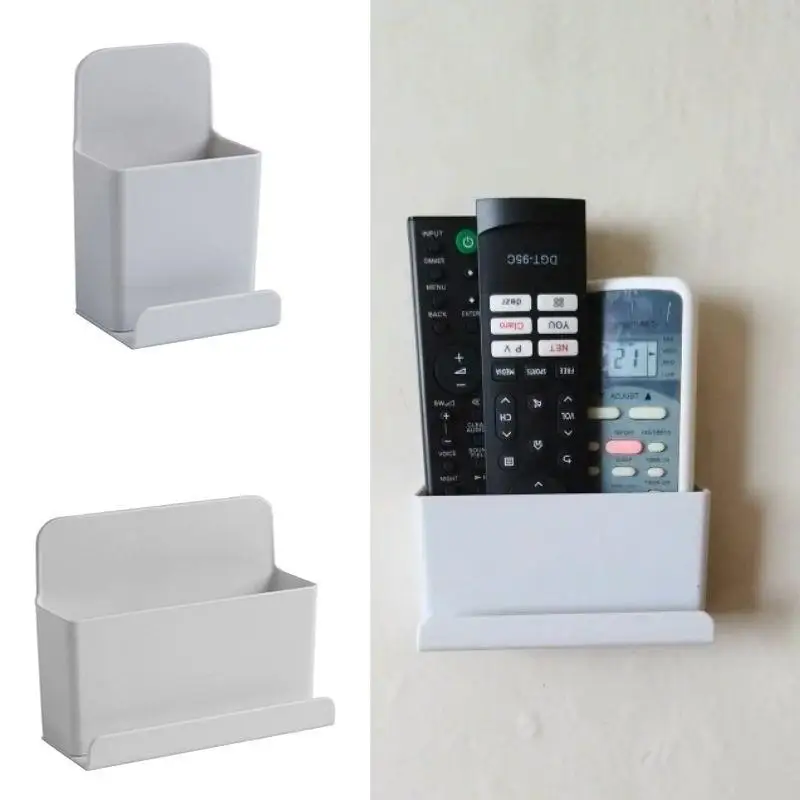 Modern Wall-Mount Organizer and Storage Rack - Grey, Multi-Functional with Key and Sundries Holder