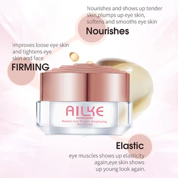 AILKE Retinol Correxion Line Smoothing Under Eye Cream, for Dark Circles & Puffiness, Reduce Big Eye Bag, Anti Aging Cream 1