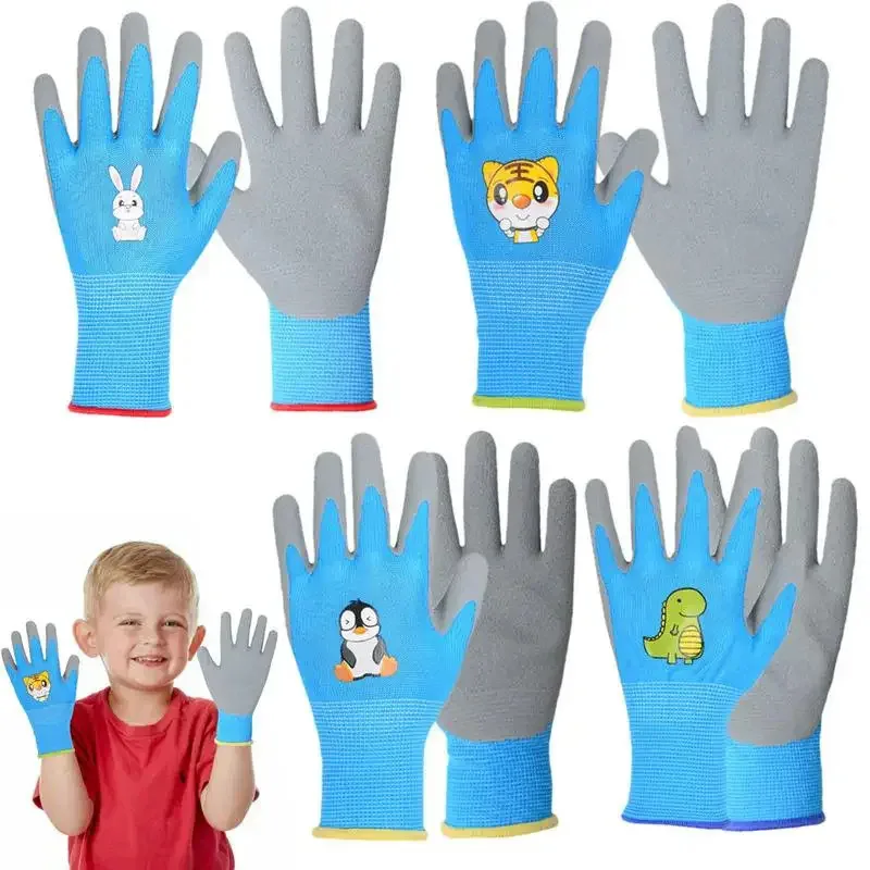 Children's Durable Waterproof Non-Slip Safety Garden Gloves