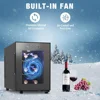 Wine Cooler Refrigerator, Wines Cooler with Digital Temperature Control, 46-66℉ Mini Freestanding 6 Bottle Wine Refrigerator 2