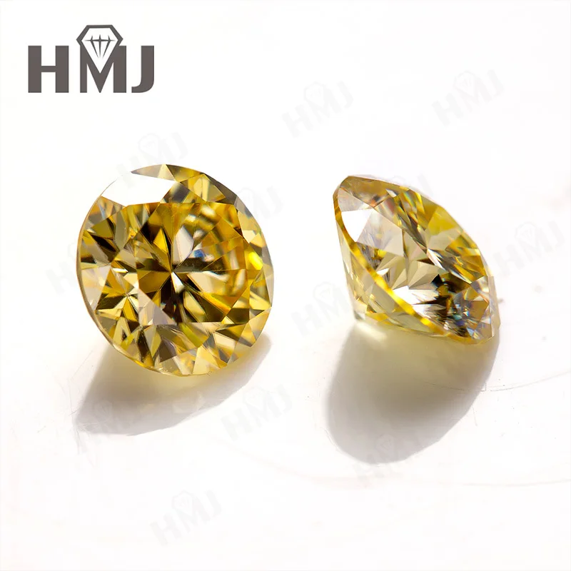 0,5-10ct Laborgezüchteter Moissanit in Grau, Champagner, Gold, Gelb, Granatapfelrot, Rundschliff, Ringe, Ohrringe, Perlenherstellung, DIY-Geschenk – Detail 32
