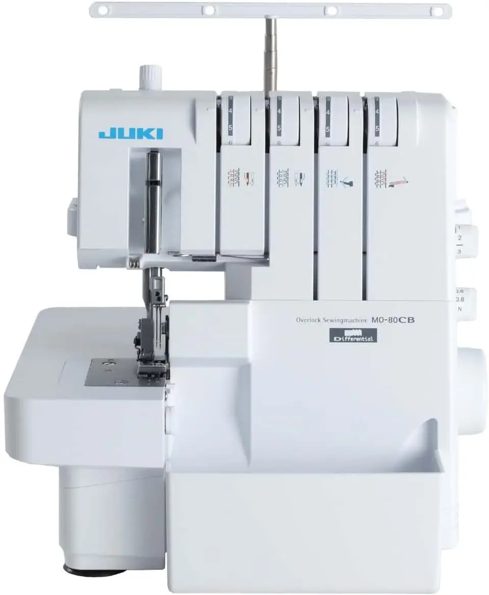 MO-80CB Free-Arm Serger Overlock Machine Adjust pressure to light medium and heavyweight fabrics