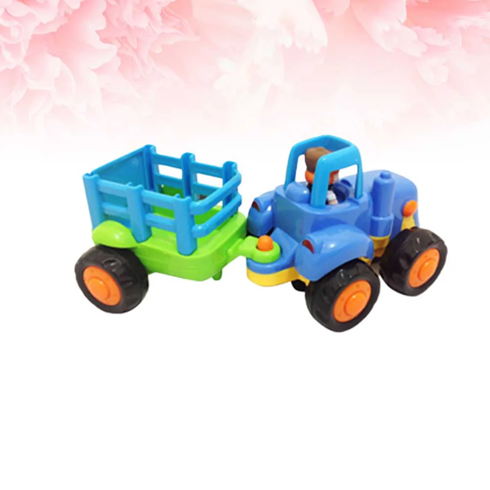 

Kids Car Toy Tractors Car Model Engineering Van Model Kids Early Learning Toy Blue