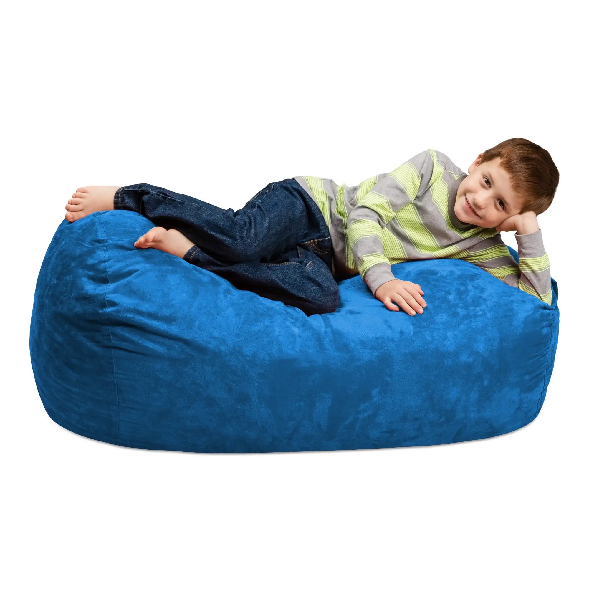 

Bean Bag Chair with Memory Foam, Couch Lounger Sofa with Microsuede Cover for Kids, 2.5 ft, Royal Blue