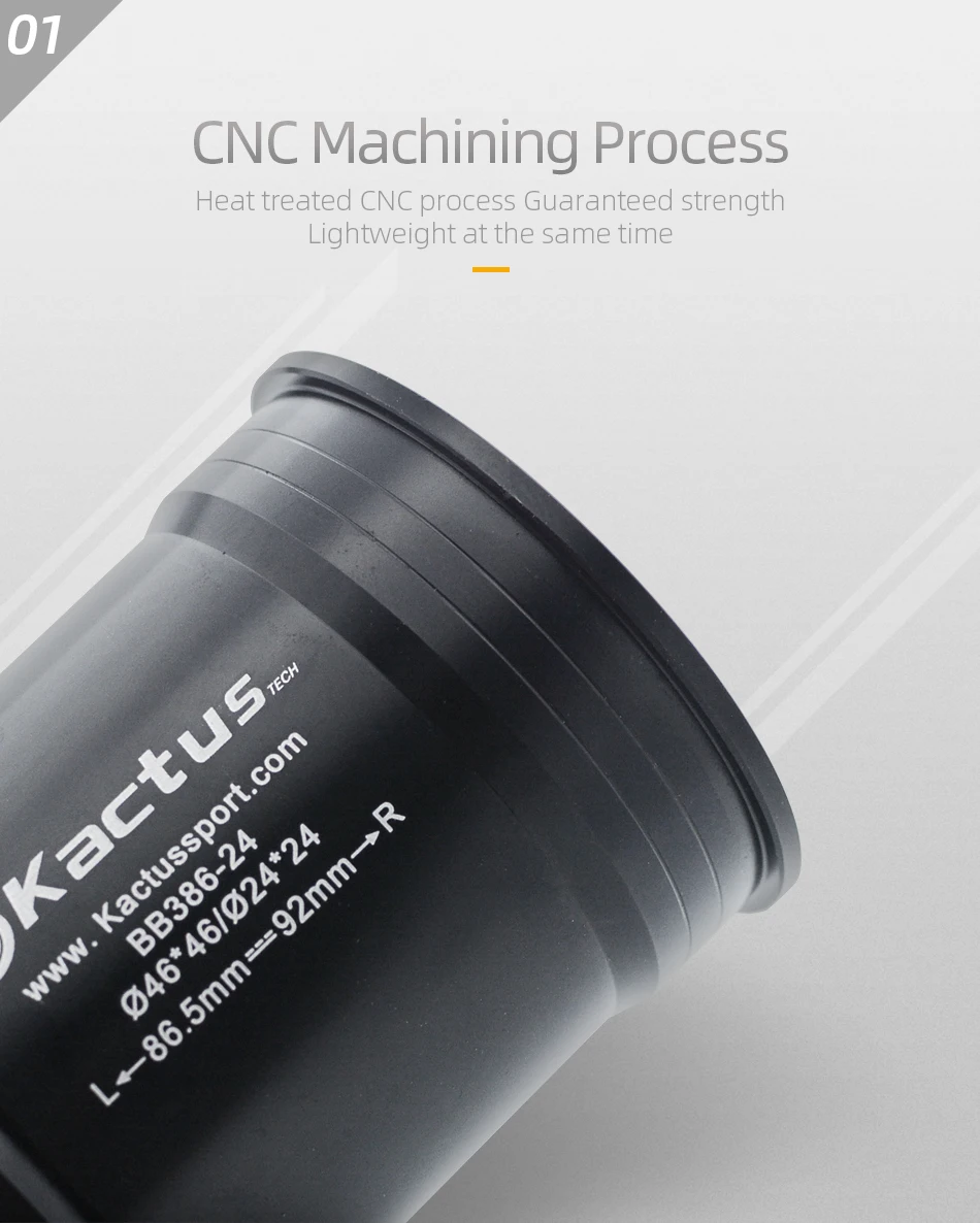 KACTUS Bike Bottom Bracket Ceramic Bearing BB386 Central Movement Fit for Shimano SRAM GXP Cranksets 24mm Crank Bike Parts