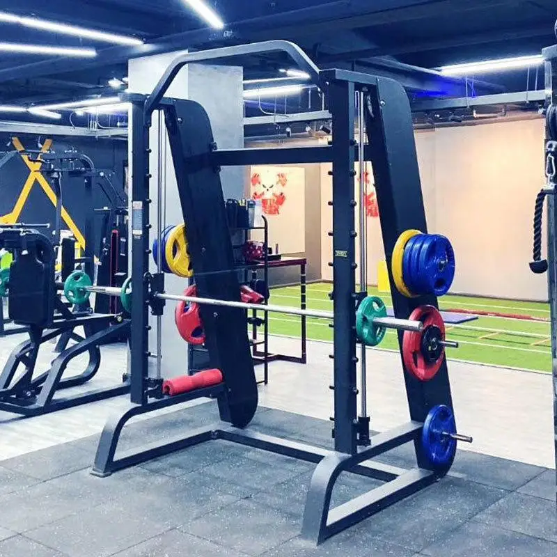 Spedizione Gratuita Smith Machine Squat Rack Consumer E Commercial Gym Training Equipment Sollevamento Pesi Bilanciere Bench Press Gantry