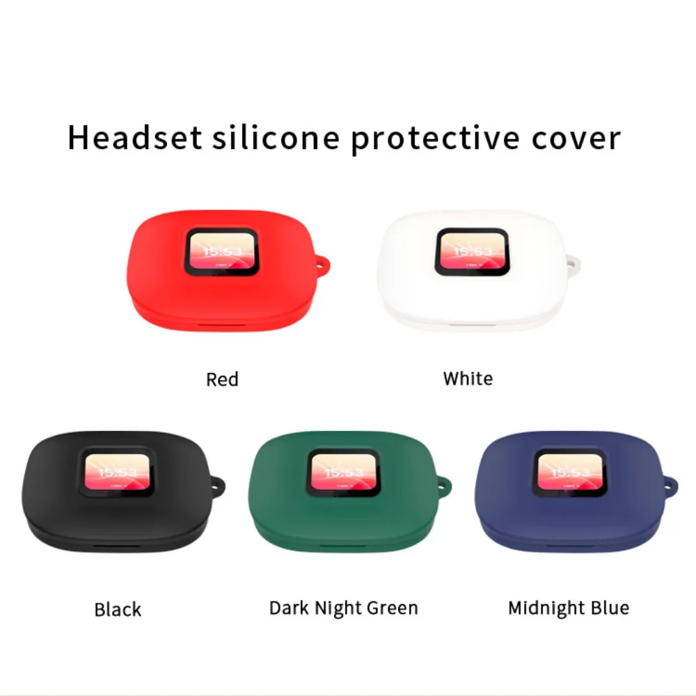 Soft Silicone Case Cover Shockproof Protective Protector with Hook Headphone Accessories Shell for Cleer arc 3