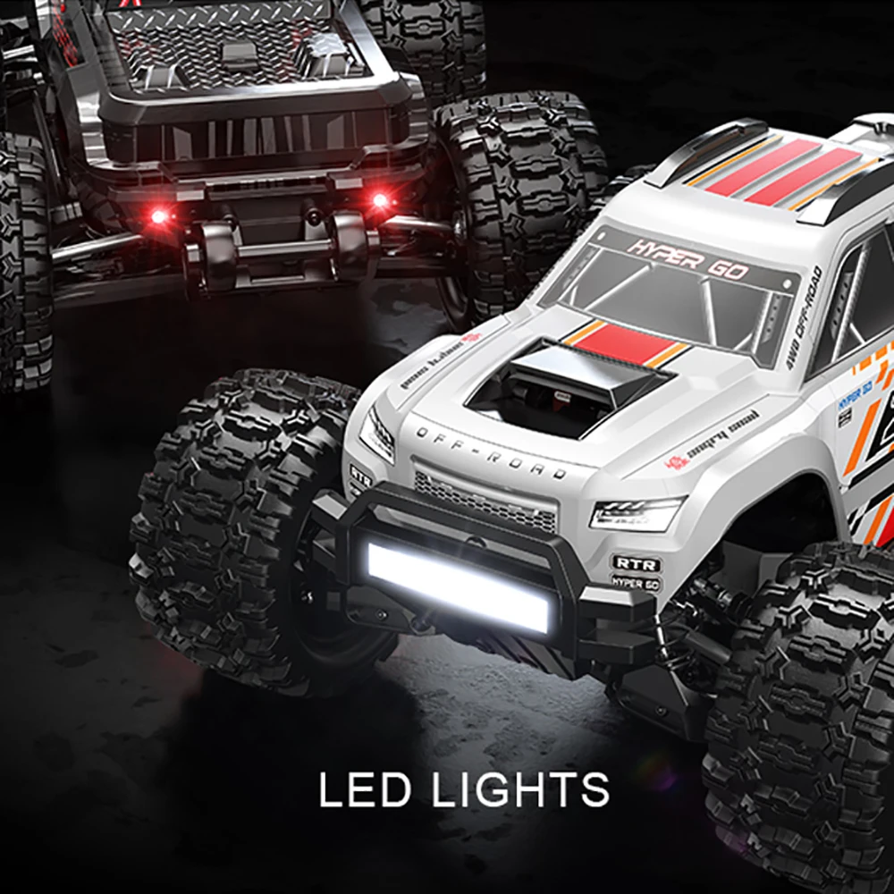 Hyper Go 10208 V2 Brushless Vehicle Truck,Come with 3S 5200mAh Lipo Battery, 100A ESC, APP Programing, MJX 1/10 RC Car 5