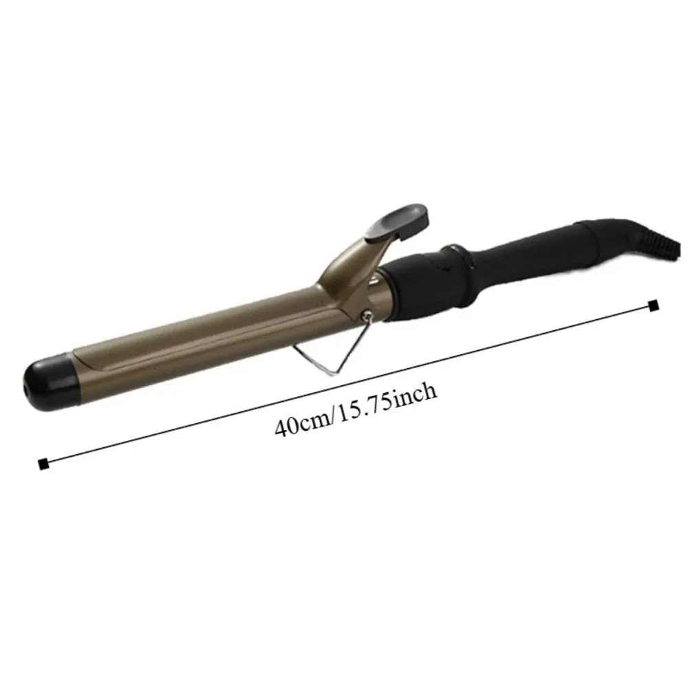 28mm Barrel Electric Curling Iron 360 Degree Rotation Plastic Casing Curling Wand Anti Scalding Top Insulation