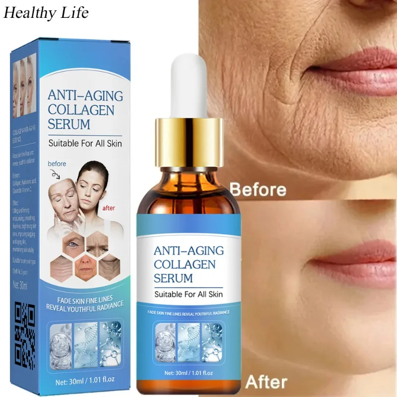 

Collagen Facial Essence Women Anti-Aging Serum Face Moisturizing Whiten Essence Anti Wrinkle Firming Cream Hyaluronic Acid Serum