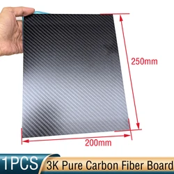 Premium Twill Matte Carbon Fiber Plate - 200x250mm, 100% Pure, Various Thicknesses (1.5mm Twill Matte)