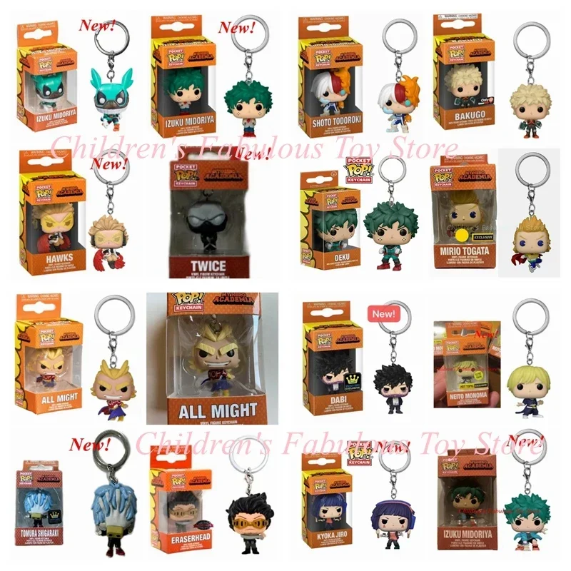thumbnail image 2 of Funko Pop llavero de juguete My Hero Academia Deku Shoto Todoroki Eraserhead Jiro All Might Bakugo Shota Dabi figuras de acción de juguete, 2 of 5