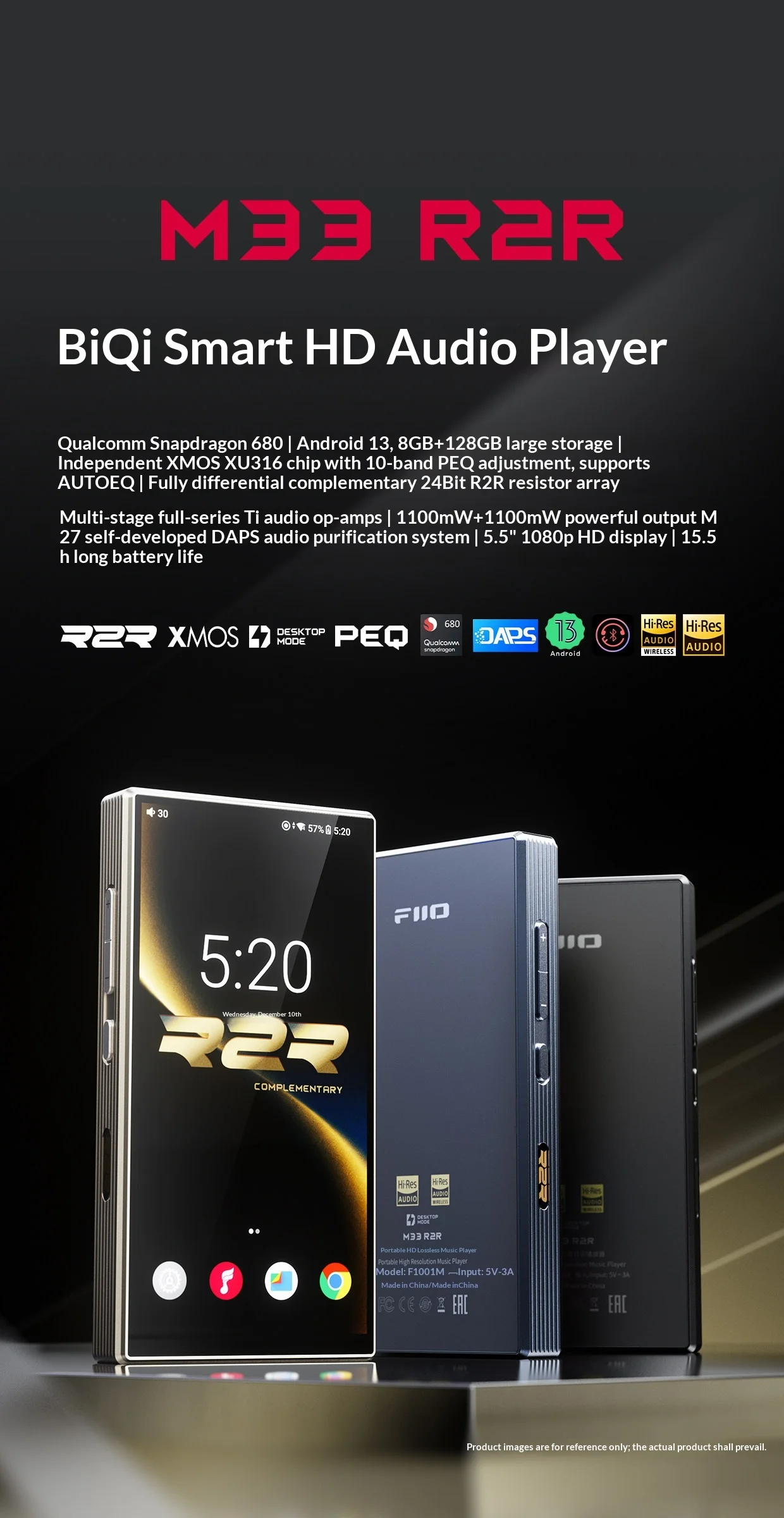 FiiO M33 R2R Portable Music Player
