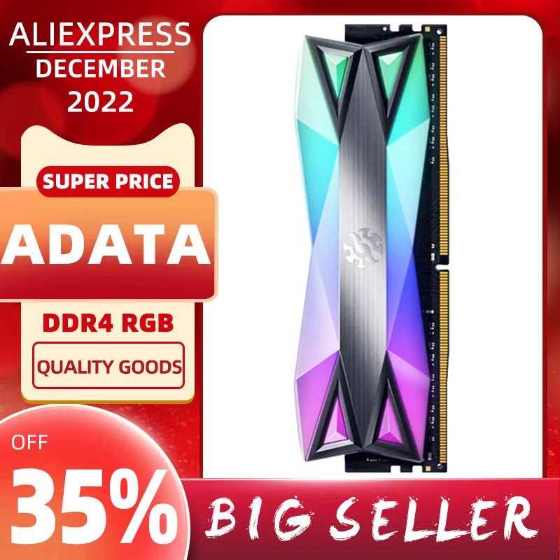 

ADATA XPG SPECTRIX D60G DDR4 RGB модуль памяти 8 ГБ 16 ГБ 32 ГБ 3600 МГц 3200 МГц PC4