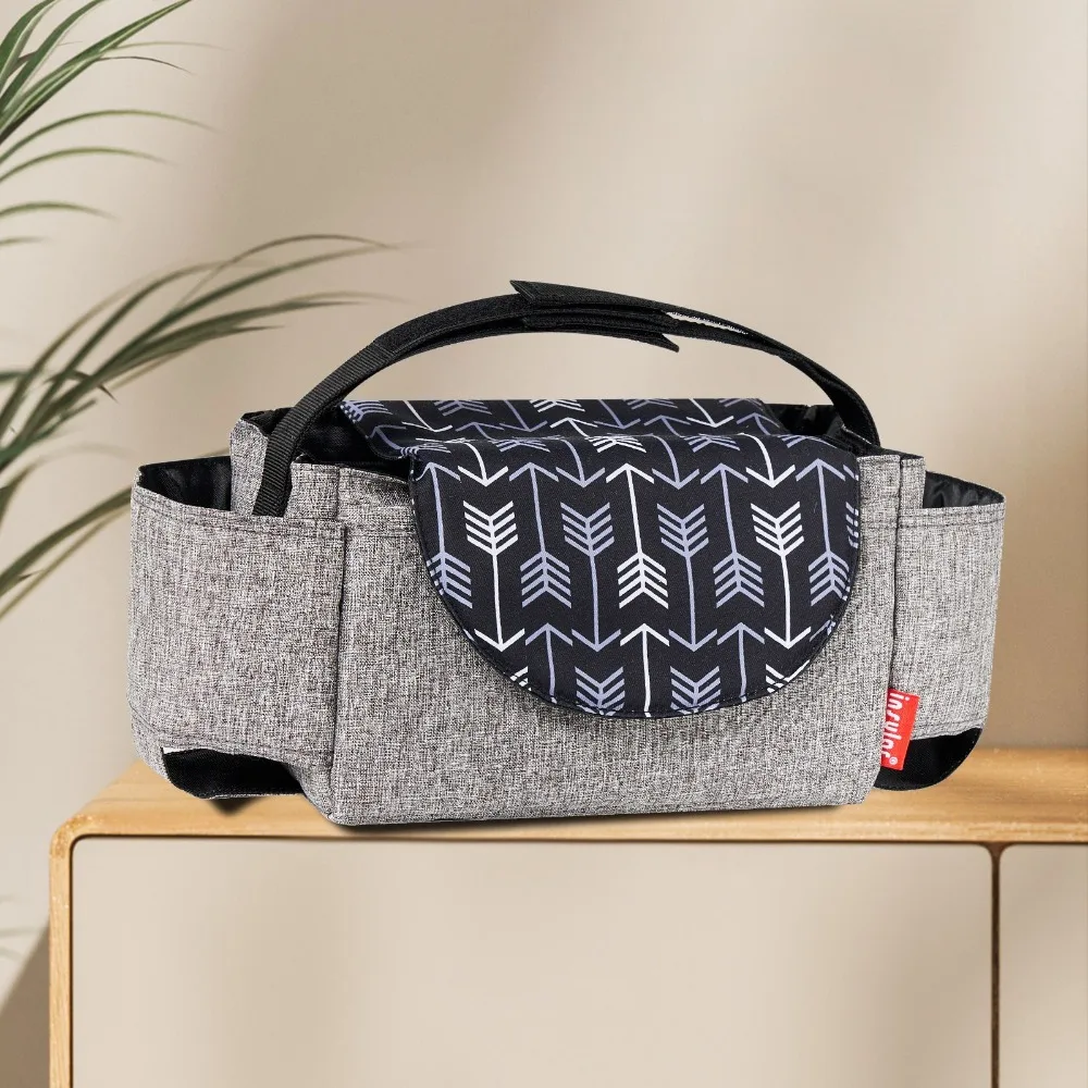 Multifunctional Stroller Organizer Bag Bottle Holder Large Capacity Stroller Hanging Bag Mommy Bag Diaper Bag Pram Storage Bag