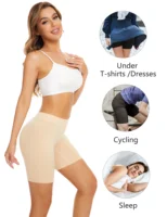 POKARLA Womens Cotton Boxer Shorts Underwear High Waisted Briefs Anti Chafing Biker Shorts(Regular & Plus Size) for Work Sports 3