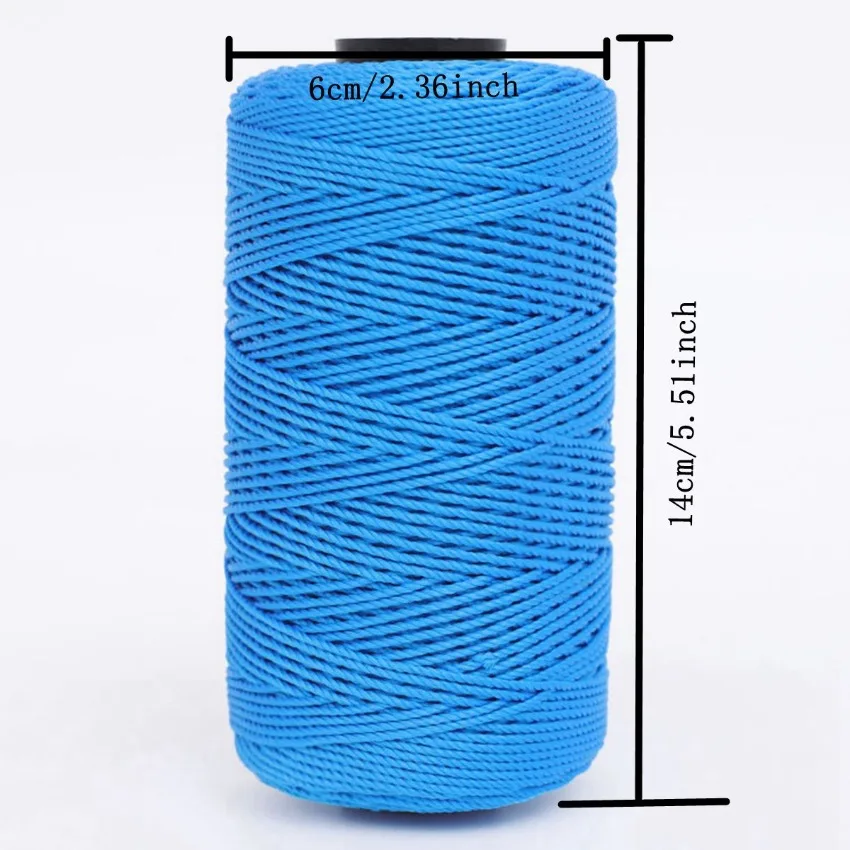 New 3-strand Polypropylene Ice Silk Thread DIY Hand Knitting Bag Hat Shoes Yarn Summer Crochet Thread  뜨개실