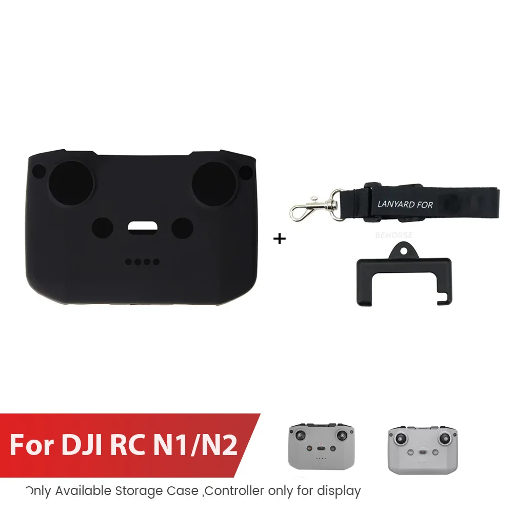 Custodia In Silicone Per Telecomando Mini 3 Pro RC – Antigraffio, Antipolvere, Nera, Con Ritagli Precisi