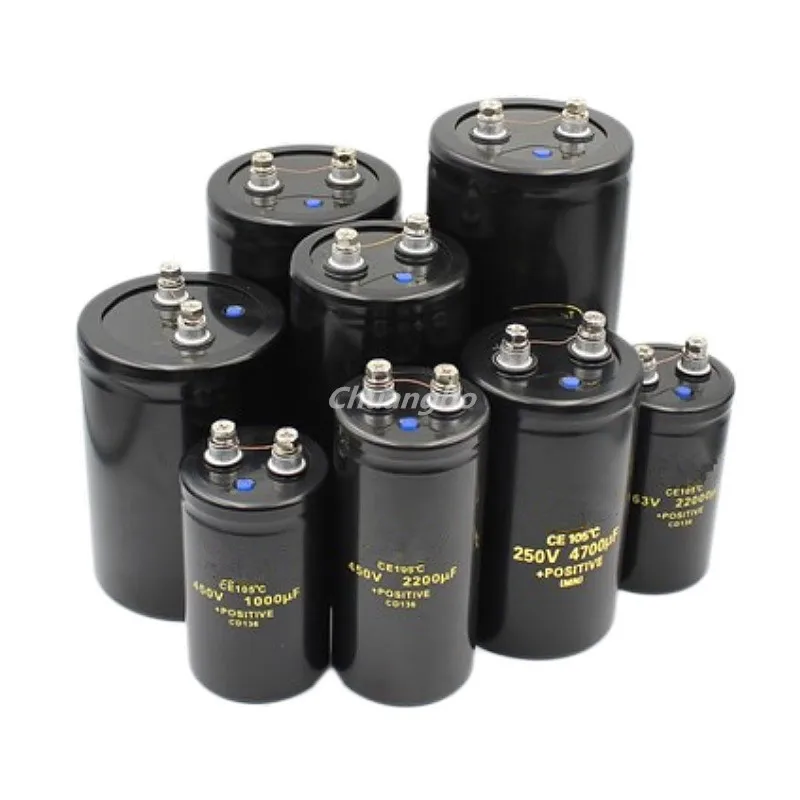 Condensateurs électrolytiques Boulon 400V/450V | 2200uF à 6800uF | Pour Alimentations Puissantes