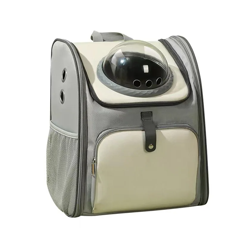 thumbnail image 1 of Bolsa de transporte para gatos, mochila espacial para mascotas, transpirable, portátil, transparente, para el hombro, para cachorros, perros, bolsa de cápsula espacial para mascotas, 1 of 4
