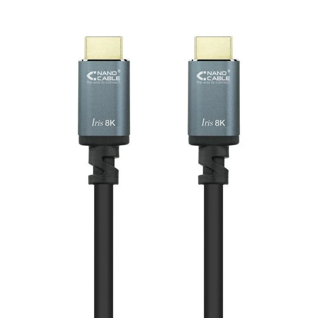 Câble HDMI Nanocable 2.1 AOC 8K Mâle/Mâle 10m Noir